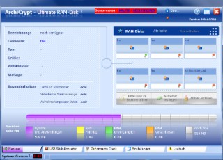 ArchiCrypt Ultimate RAM-Disk Screenshot