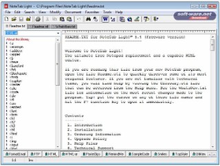 NoteTab Light Screenshot