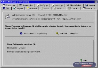 Autostartmanager Screenshot