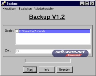 Backup 2.45 Screenshot