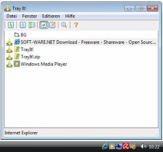 TrayIt! Screenshot