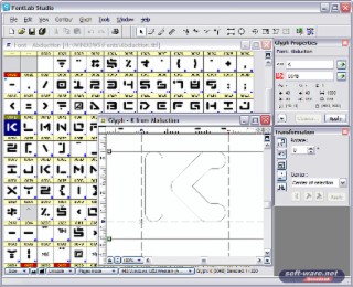 FontLab Studio Screenshot