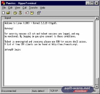 HyperTerminal Screenshot