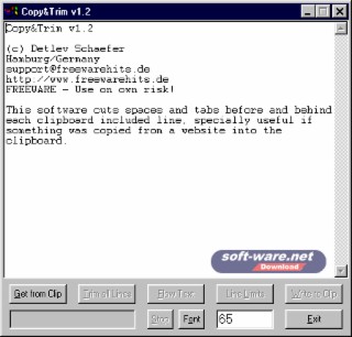 Copy&Trim Screenshot