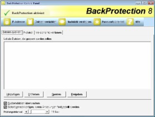 BackProtection Screenshot