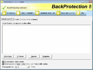 BackProtection Screenshot