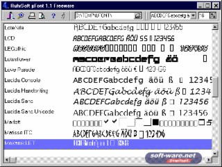 µFont Screenshot