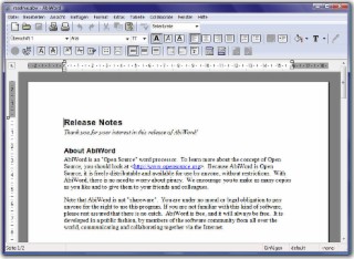 AbiWord Screenshot