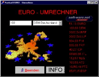 EURO - Umrechner Screenshot