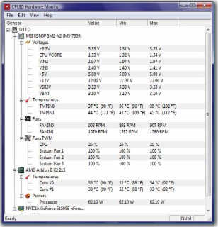 HWMonitor Screenshot