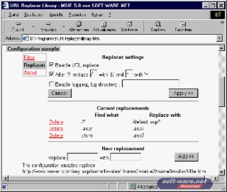 URL Replacer Screenshot