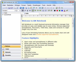AM-Notebook Screenshot