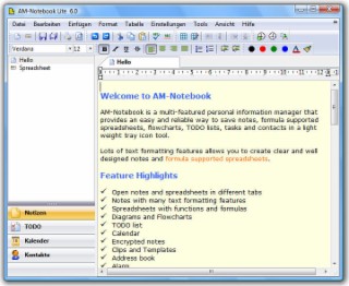 AM-Notebook Screenshot