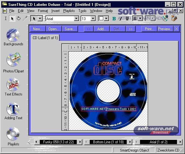 Disketch cd label software