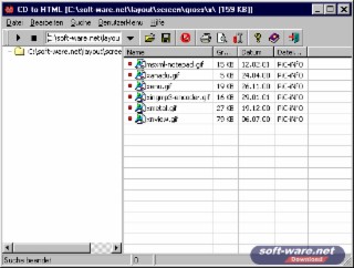CD2HTML Screenshot