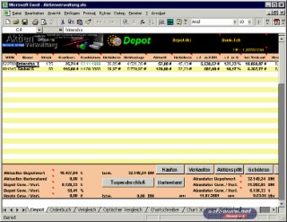 Aktienverwaltung Screenshot