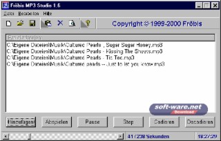 Fröbis MP3 Screenshot