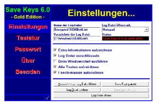 Save Keys Screenshot