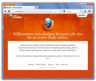 Firefox 12 Beta 6 Screenshot