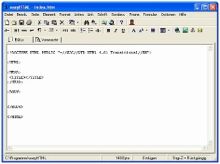 easyHTML Screenshot
