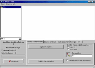 JPEG-Tester Screenshot