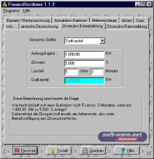 FinanzRechner Screenshot