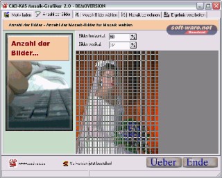 Mosaik-Grafiker Screenshot