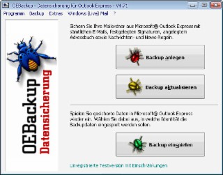 OEBackup Screenshot