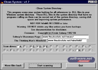 Clean System Screenshot