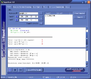 SuperScan Screenshot