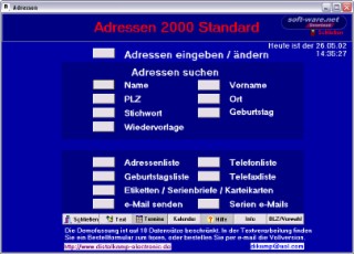 Adressen 2000 Screenshot
