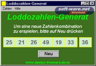 Loddozahlen Screenshot