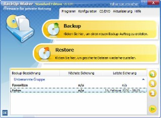 BackUp Maker Screenshot