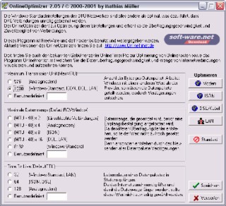 OnlineOptimizer Screenshot