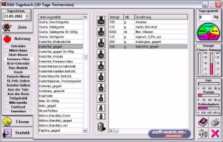 Diät-Tagebuch Screenshot