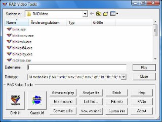 RAD Video Tools Screenshot