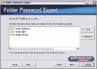 Folder Password Screenshot