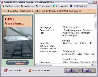 PDF zu HTML Screenshot