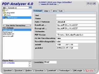 PDF-Analyzer Screenshot