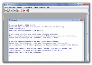 R for Windows Screenshot