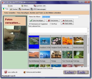 PDF-Fotoalbum Screenshot