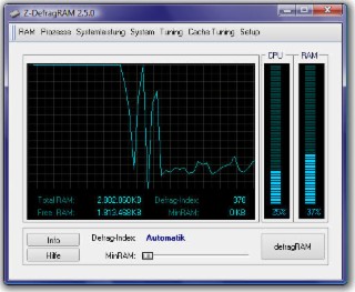Z-defragRAM Screenshot