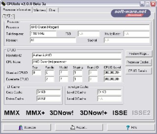 CPUInfo Screenshot
