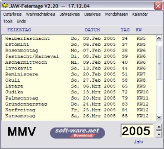 Feiertag Screenshot