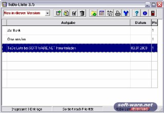 ToDo-Liste Screenshot