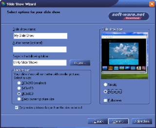 Slide Show Wizard Screenshot