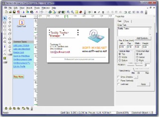 Business Card Screenshot