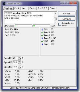 SpeedFan Screenshot