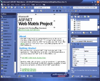 Web Matrix Screenshot