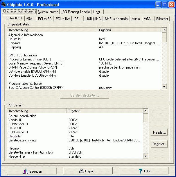 ChipInfo Screenshot